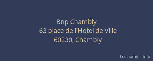 Bnp Chambly