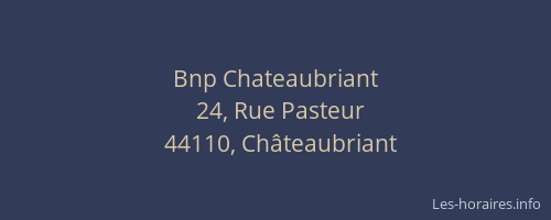 Bnp Chateaubriant