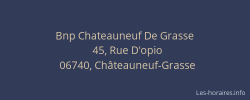 Bnp Chateauneuf De Grasse