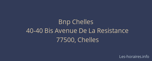 Bnp Chelles