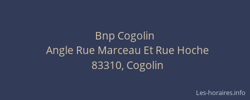 Bnp Cogolin
