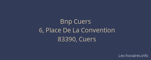 Bnp Cuers