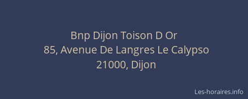 Bnp Dijon Toison D Or