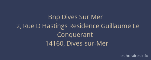 Bnp Dives Sur Mer