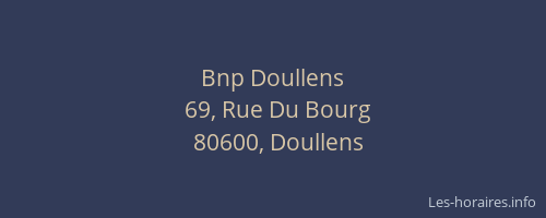 Bnp Doullens