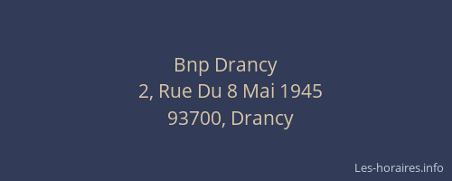 Bnp Drancy