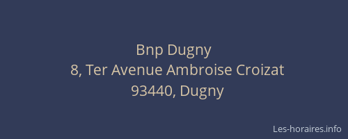 Bnp Dugny