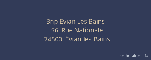 Bnp Evian Les Bains