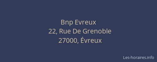 Bnp Evreux