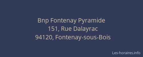 Bnp Fontenay Pyramide