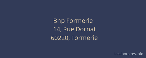 Bnp Formerie