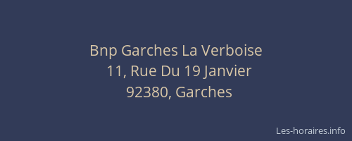 Bnp Garches La Verboise