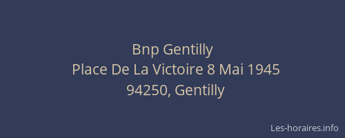 Bnp Gentilly