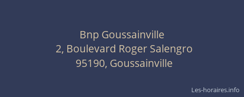 Bnp Goussainville