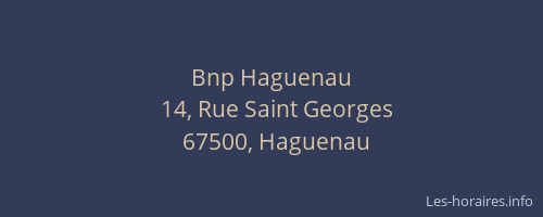Bnp Haguenau