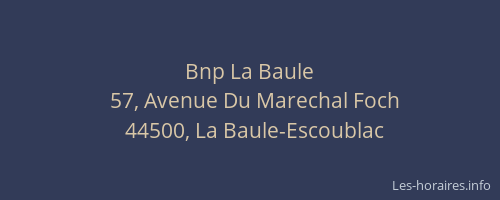 Bnp La Baule
