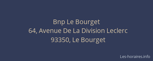 Bnp Le Bourget