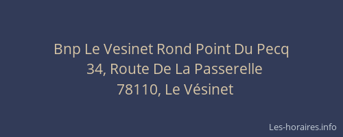 Bnp Le Vesinet Rond Point Du Pecq