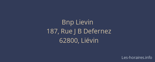 Bnp Lievin