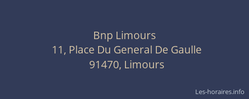 Bnp Limours