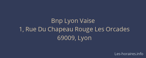 Bnp Lyon Vaise