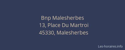 Bnp Malesherbes