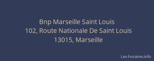Bnp Marseille Saint Louis
