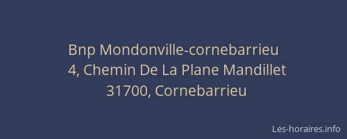 Bnp Mondonville-cornebarrieu