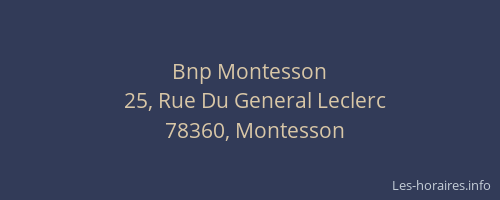 Bnp Montesson