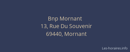 Bnp Mornant