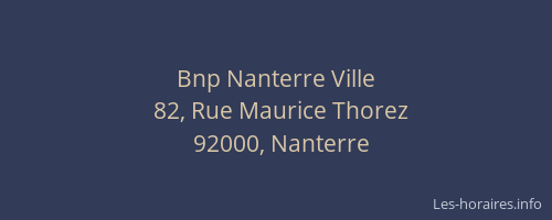 Bnp Nanterre Ville