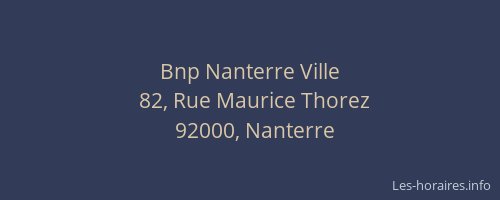 Bnp Nanterre Ville