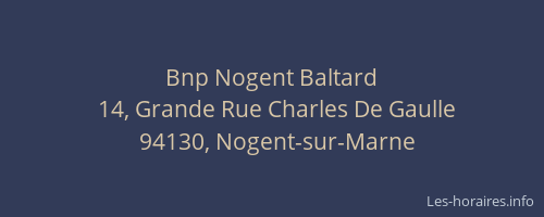 Bnp Nogent Baltard
