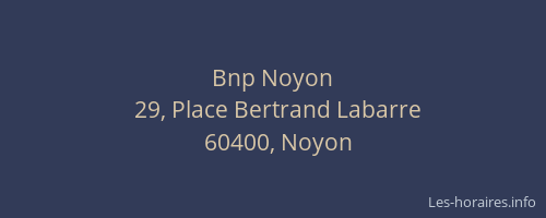 Bnp Noyon