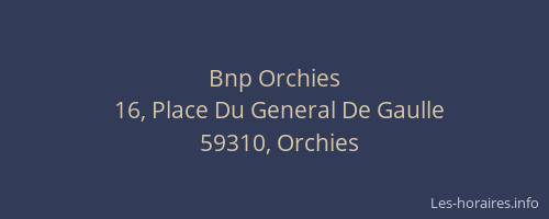 Bnp Orchies
