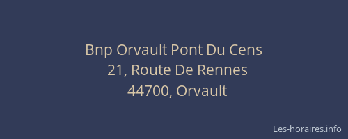 Bnp Orvault Pont Du Cens