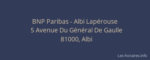 BNP Paribas - Albi Lapérouse