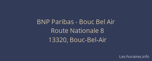 BNP Paribas - Bouc Bel Air