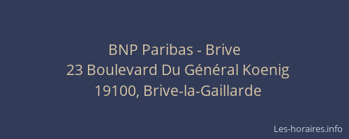 BNP Paribas - Brive