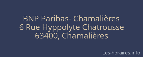 BNP Paribas- Chamalières