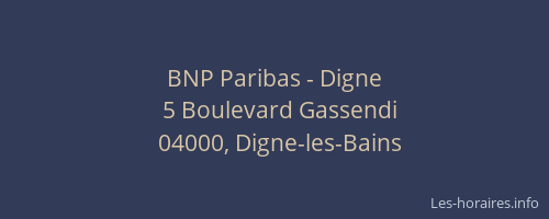 BNP Paribas - Digne