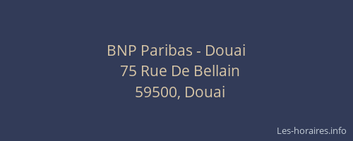 BNP Paribas - Douai