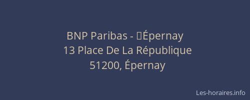BNP Paribas - Épernay