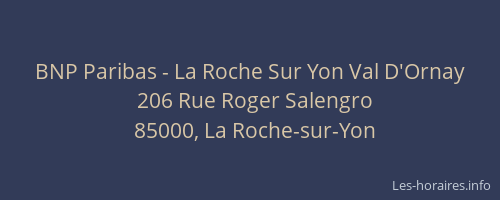 BNP Paribas - La Roche Sur Yon Val D'Ornay