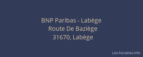 BNP Paribas - Labège