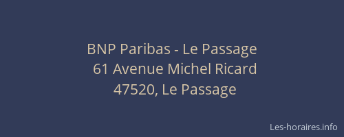 BNP Paribas - Le Passage