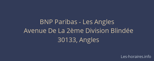 BNP Paribas - Les Angles