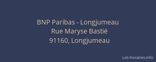 BNP Paribas - Longjumeau