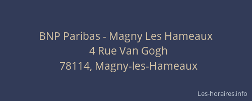 BNP Paribas - Magny Les Hameaux