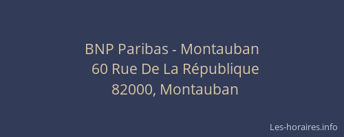 BNP Paribas - Montauban